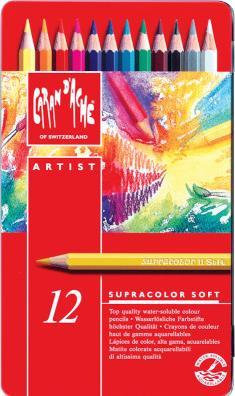 Image du produit Caran d'Ache Supracolor Aquarelle Metallschachtel (Multicolore, 12 x)