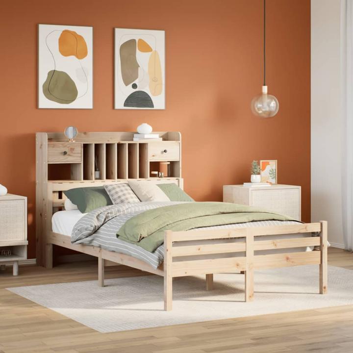 Image du produit vidaXL Bett mit Regal (140 x 190 cm)