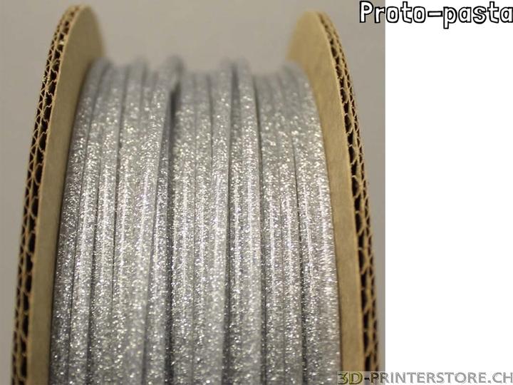 Produktbild Proto-pasta Filament HT PLA Glitter Flake 0.5kg 2.85mm (PLA, 2.85 mm, 500 g, Transparent)