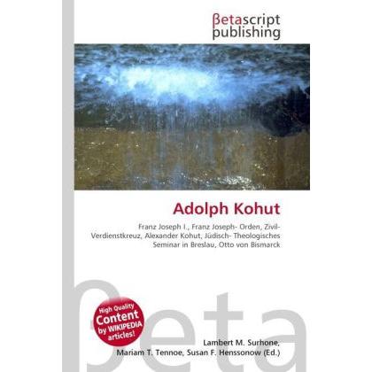 Adolph Kohut, Fachbücher