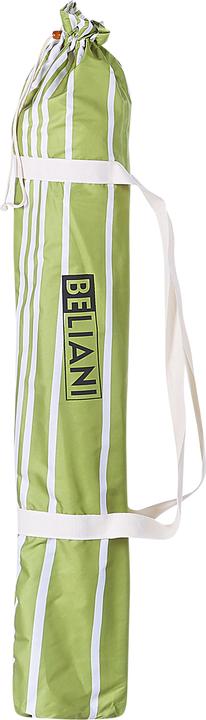 Produktbild Beliani Sonnenschirm ⌀ 150 cm grün / weiss mit Volant MONDELLO (1.50 m)
