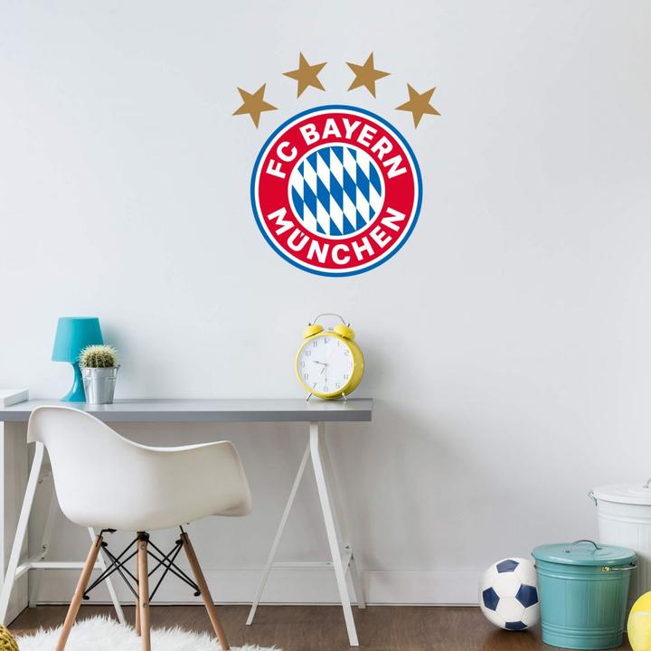 Actual product image FC Bayern München Logo (21 x 20 cm, 96 x 90 cm, 53 x 50 cm, 43 x 40 cm, 32 x 30 cm, 74 x 70 cm, 128 x 120 cm)
