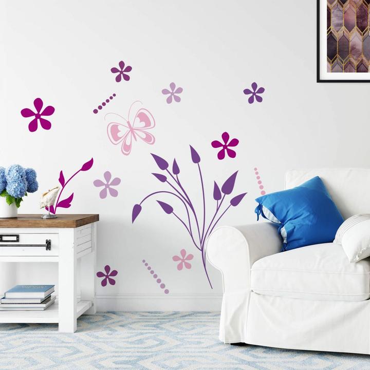 Actual product image Trenddeko Fluttering Violetta (80 x 80 cm)
