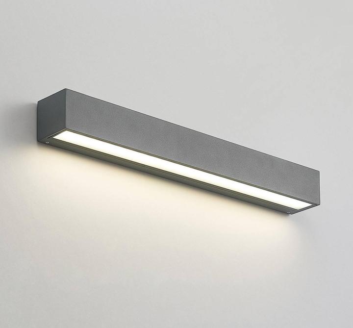 Image du produit Arcchio Lengo Applique murale LED CCT 50cm, 1-flamme graphite (1175 lm)