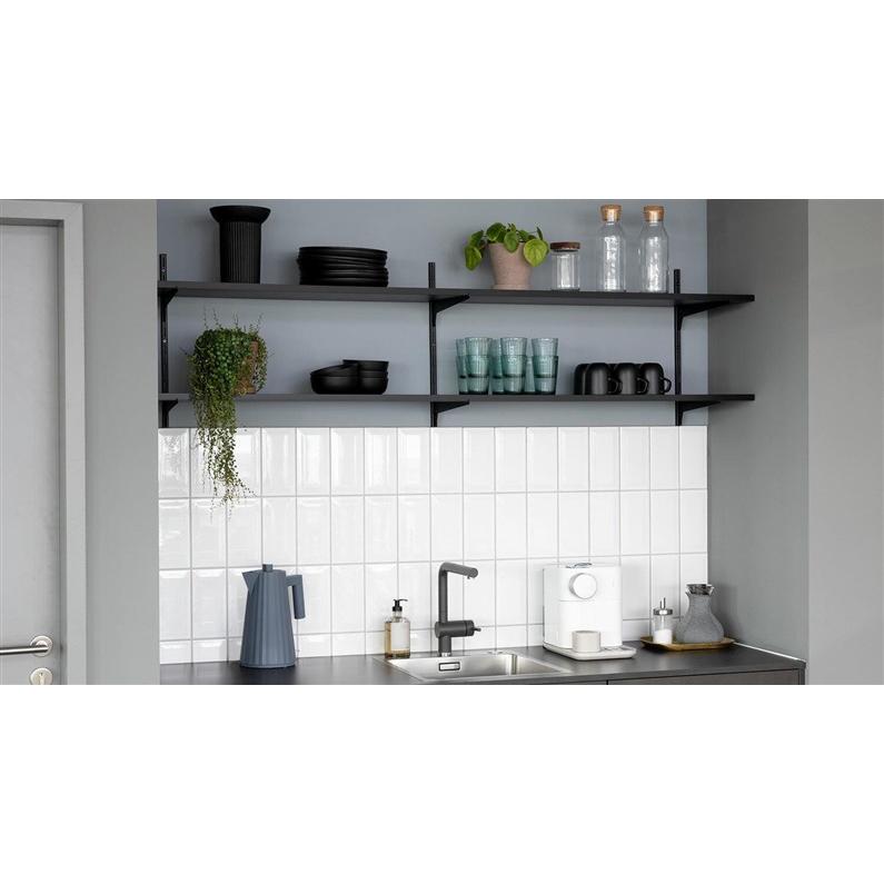 Dolle, Regal Zubehör, Wandschiene 1-reihig H 145 mm schwarz