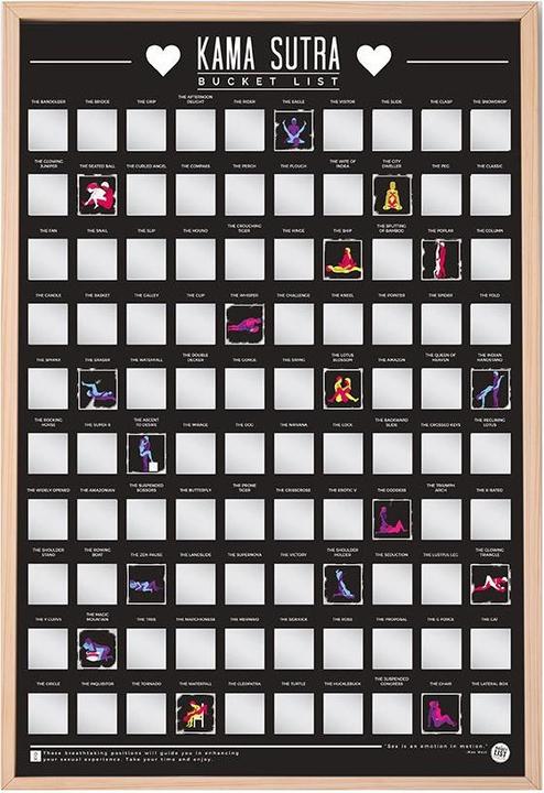 TOP 100 affiches Kama Sutra à gratter (Divers, Anglais)