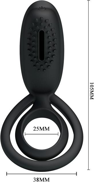 Actual product image Pretty Love Esther Vibrating Cock Ring (3.80 cm)