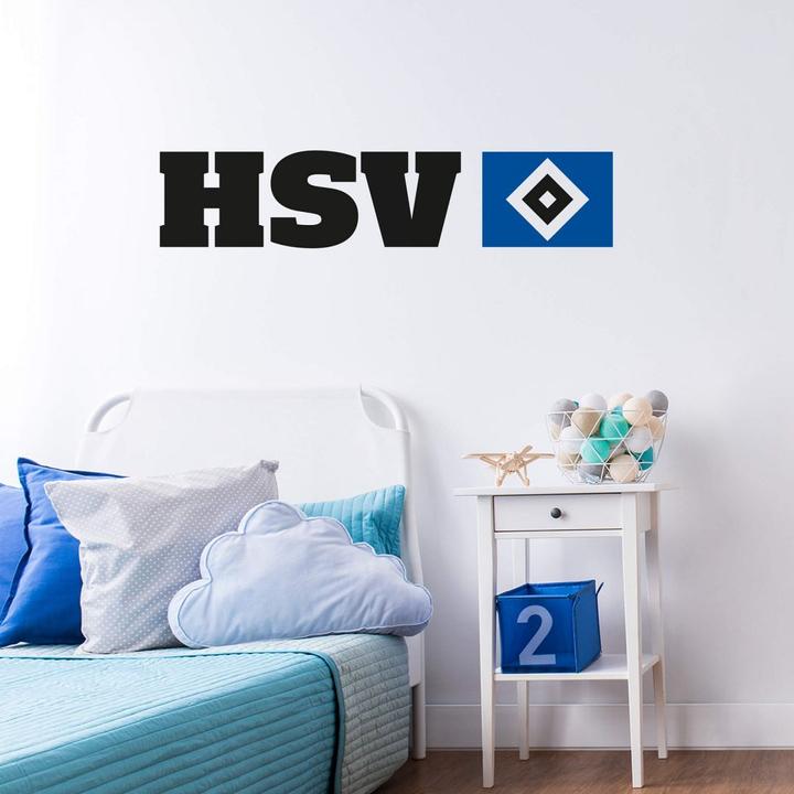 Produktbild Hamburger SV HSV Logo mit Schriftzug (120 x 26 cm)