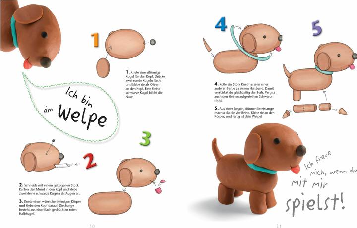 Produktbild Kunterbunte Tiere kneten. Ganz einfach aus drei Grundformen. Ab 4 Jahren