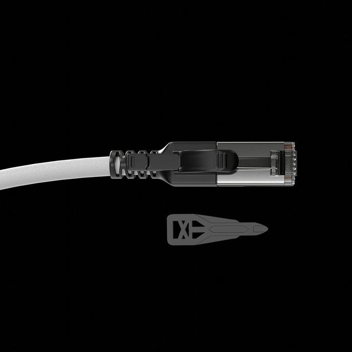 Actual product image Lindy Cat., S/FTP, Security Network Cable, Grey (S/FTP, CAT6a, 2 m)