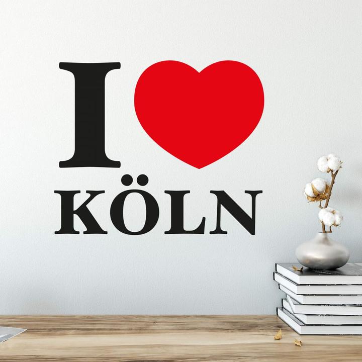 Actual product image Trenddeko I love Cologne (120 x 103 cm)