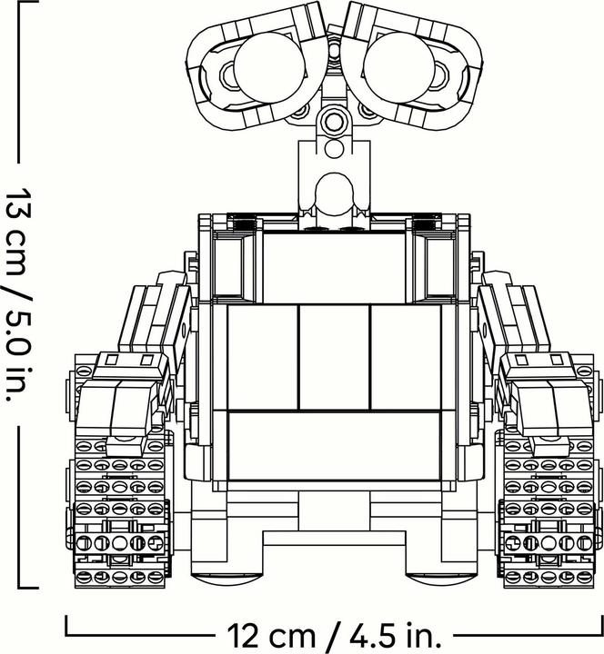 Actual product image LEGO WALL-E and EVE (43279, LEGO Disney)