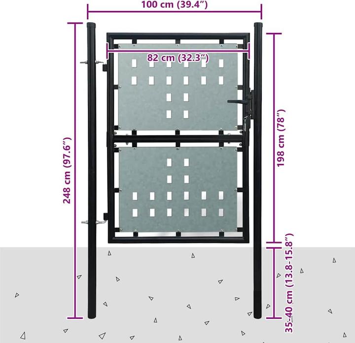 Produktbild vidaXL Gartentor