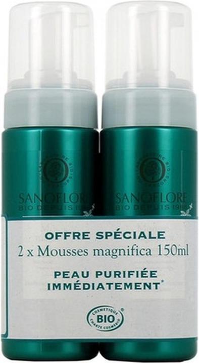 Sanoflore Magnifica Organic Anti-Imperfection Cleansing Mousse 150ml - Pack of 2 (Reinigungsmousse, 150 ml)