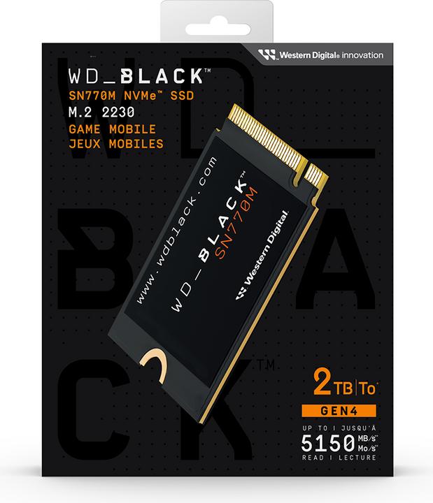 Actual product image WD Black SN770M (2000 GB, M.2 2230)