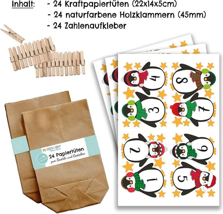 Produktbild Papierdrachen Pinguine