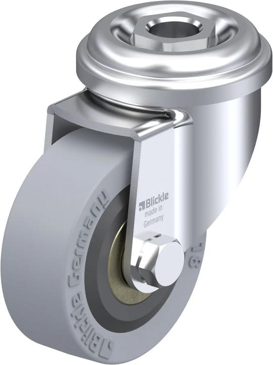 Image du produit kaiserkraft Roulette pivotante LRA-VPA, dimensions platine 43 mm, Ø roue 50 mm, force 40 kg.