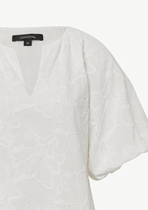 Produktbild Comma Bluse Bluse mit All-over-Stickerei und Ballonärmeln (38)