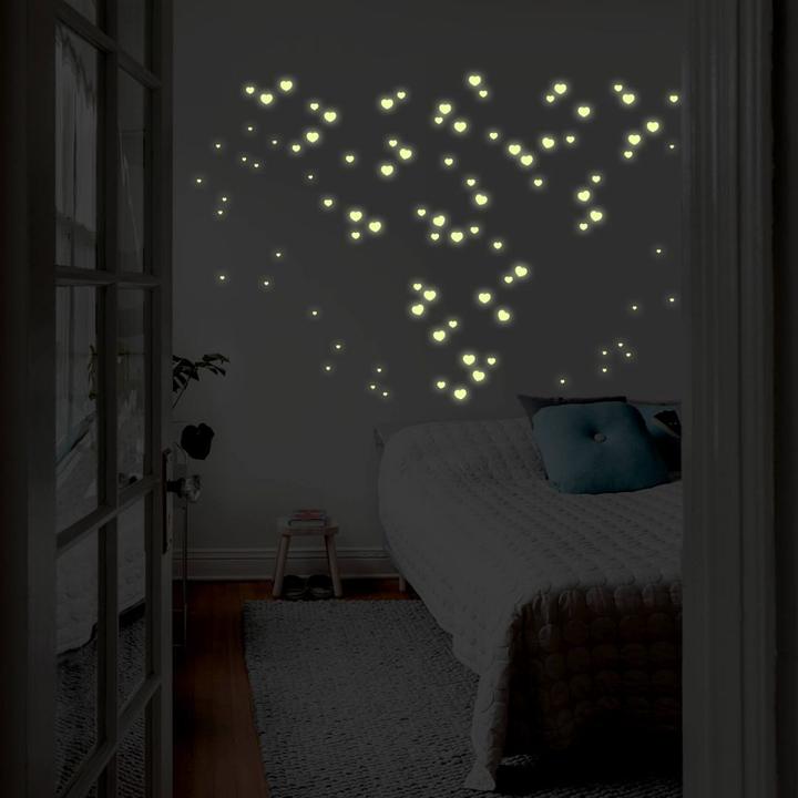 Actual product image Trenddeko Glow sticker heart (21 x 21 cm)