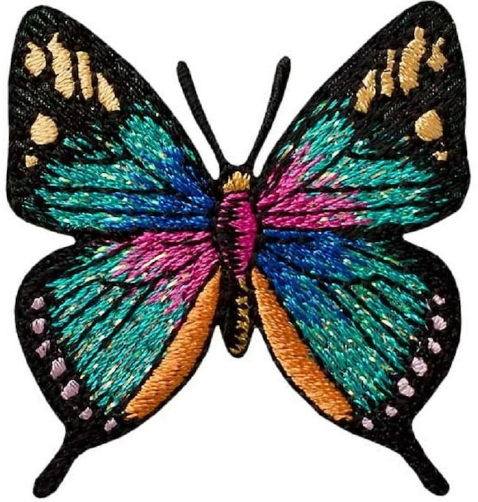 Image du produit Mono Quick Papillon turquoise pailleté (1 x)