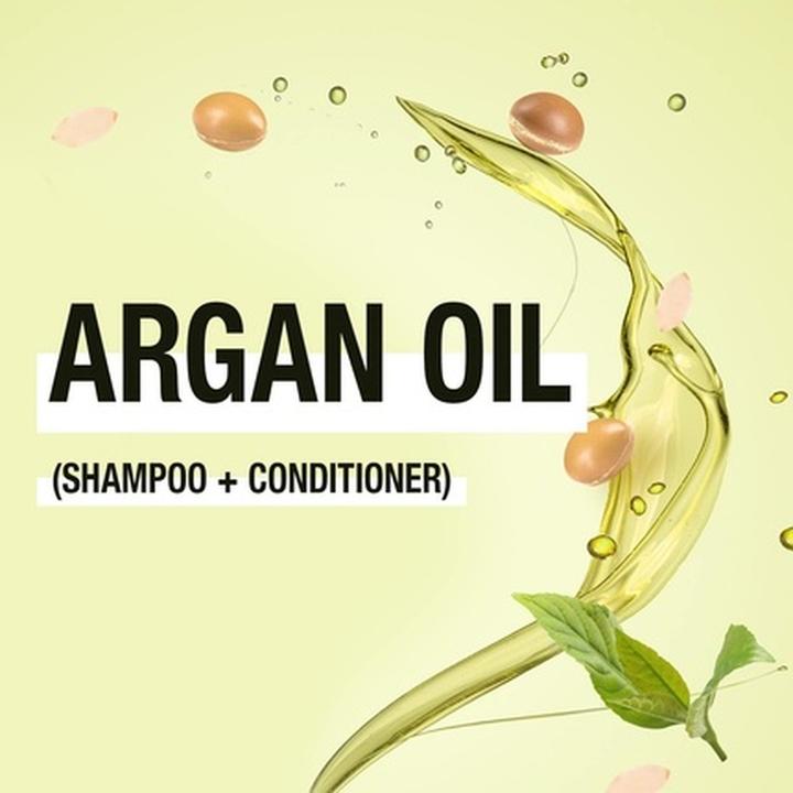 Actual product image Inoar Argan Oil Shampoo and Conditioner for Stressed Hair Types 8.5 Ounces 250 Millilitres (250 ml, Liquid shampoo)