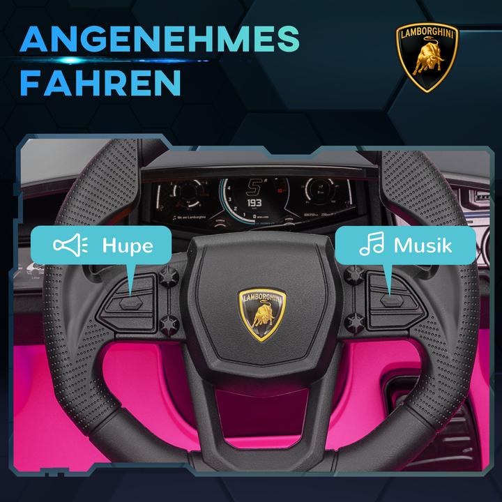 Actual product image Aiyaplay Kinder Elektroauto Kunststoff, Stahl Rosa