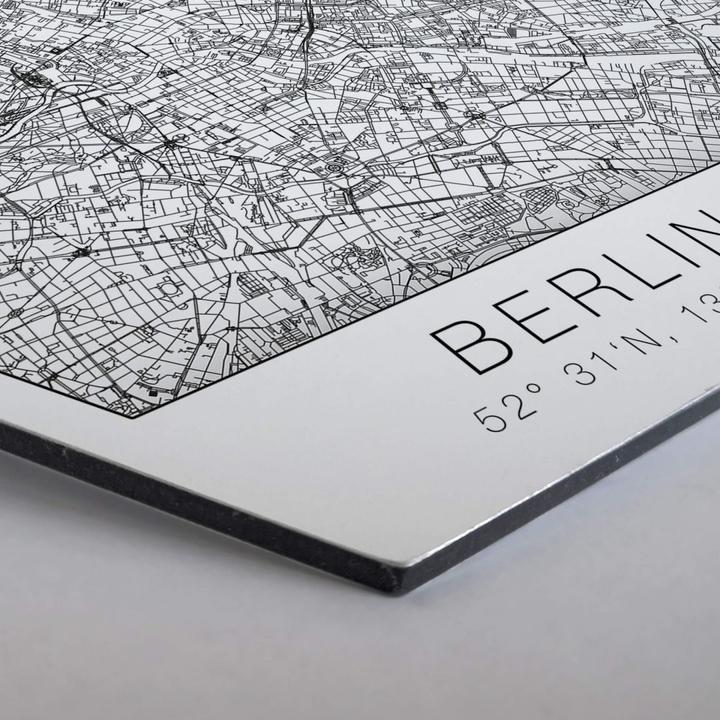 Actual product image Trenddeko Berlin city map (35 x 30 cm)