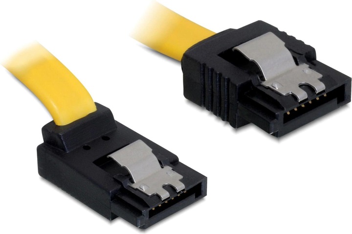 Produktbild Delock SATA-3 Kabel: 50cm, Metall Clip,gelb