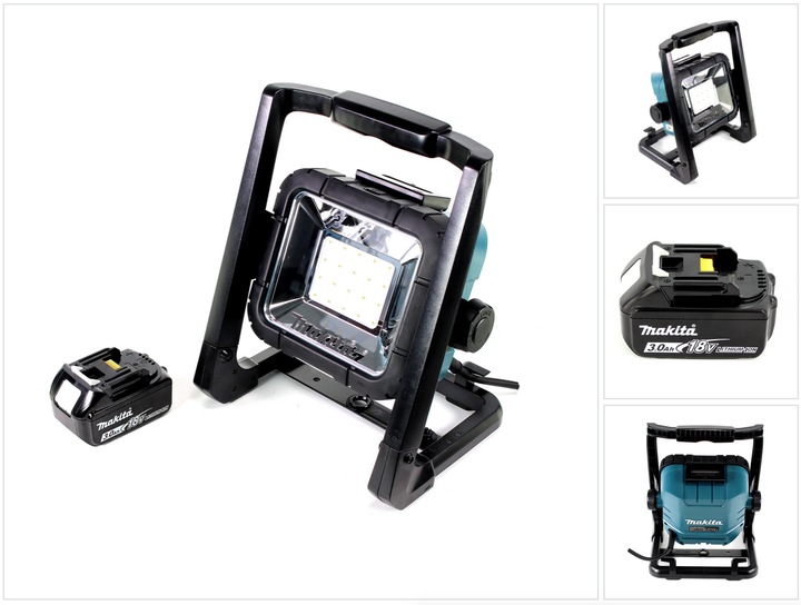 Produktbild Makita DEADML / DML 805 LED Baustrahler 14,4 - 18 Volt / 230 Volt + 1x 3Ah Li-Ion Akku (750 lm)