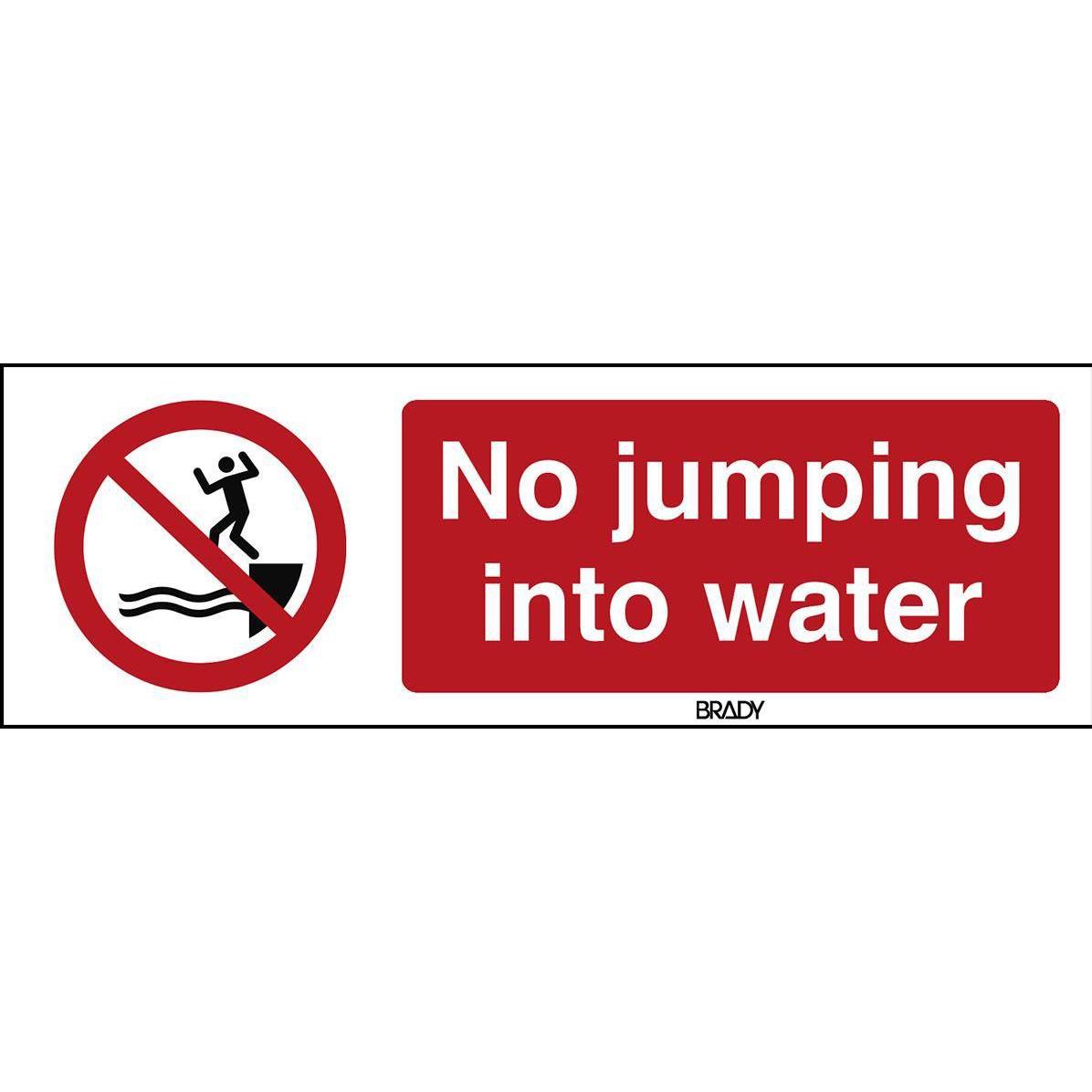 Brady, Sicherheitskennzeichnung, ISO Safety Sign - No jumping