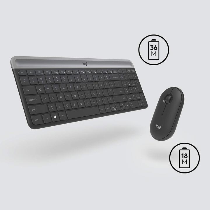 Actual product image Logitech MK470 Slim (NL, Wireless)