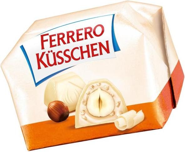 Actual product image Ferrero KÜSSCHEN White Crispy Chocolates 20 pcs. (200 g)