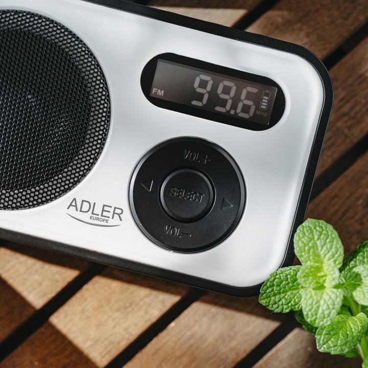 Produktbild Adler Interactive solution | PLL AM/FM Digital Radio | AD 1906 | Alarm function | White/Black (PLL, FM, AM)