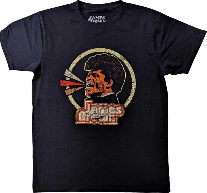 Image du produit James Brown T-Shirt adulte unisexe avec logo en coton en forme de cercle (XL)