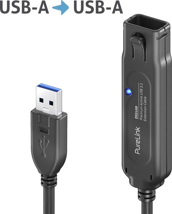 Productafbeelding Purelink USB A - USB A (5 m, USB 3.2 Gen 2)