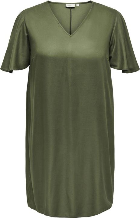 Produktbild Only Curvy V-Ausschnitt Kleid mit kurzen Ärmeln (50)