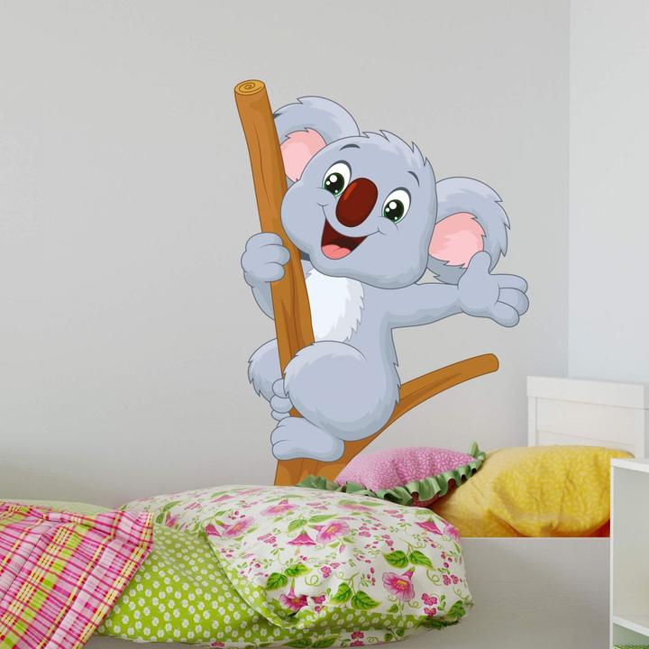Actual product image Trenddeko Waving koala in tree (41 x 60 cm)