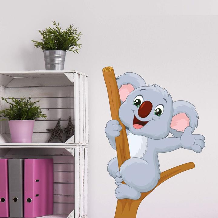 Actual product image Trenddeko Waving koala in tree (41 x 60 cm)