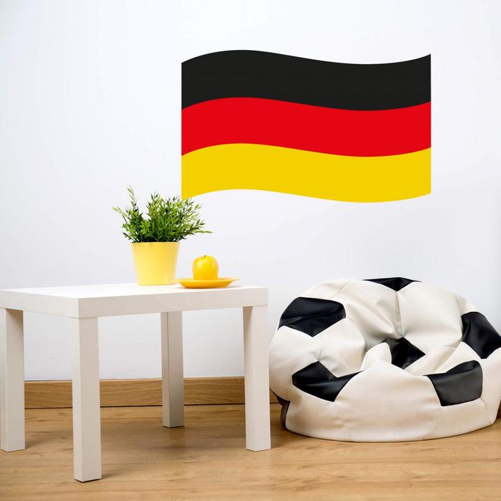 Actual product image Trenddeko Germany flag in the wind (40 x 24 cm)