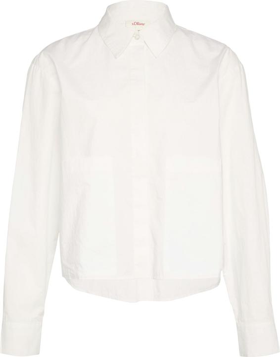 Produktbild S.Oliver Bluse Cropped Popeline-Bluse mit aufgesetzten Taschen (46)