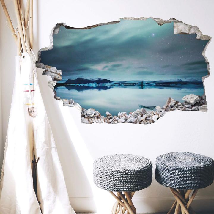 Produktbild Trenddeko 3D - Polarlichter (60 x 60 cm)