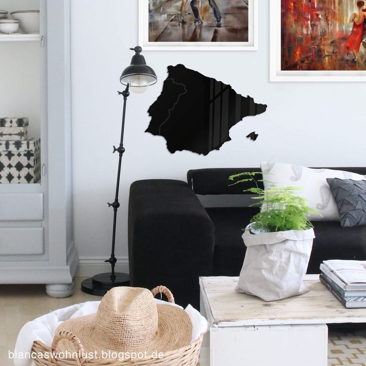 Actual product image Trenddeko Map Iberian Peninsula (79 x 59 cm)