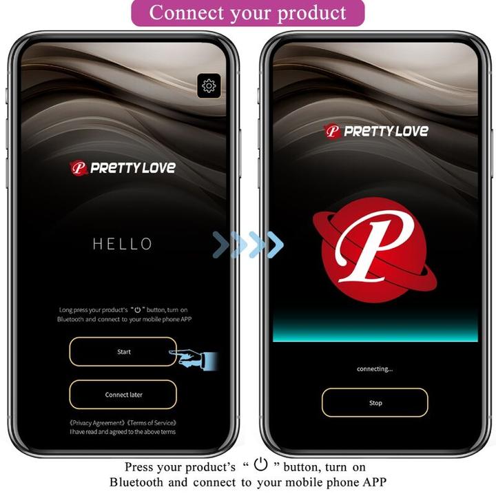 Produktbild Pretty Love Hector Elektroschock-Vibrator Kostenlose App Violett