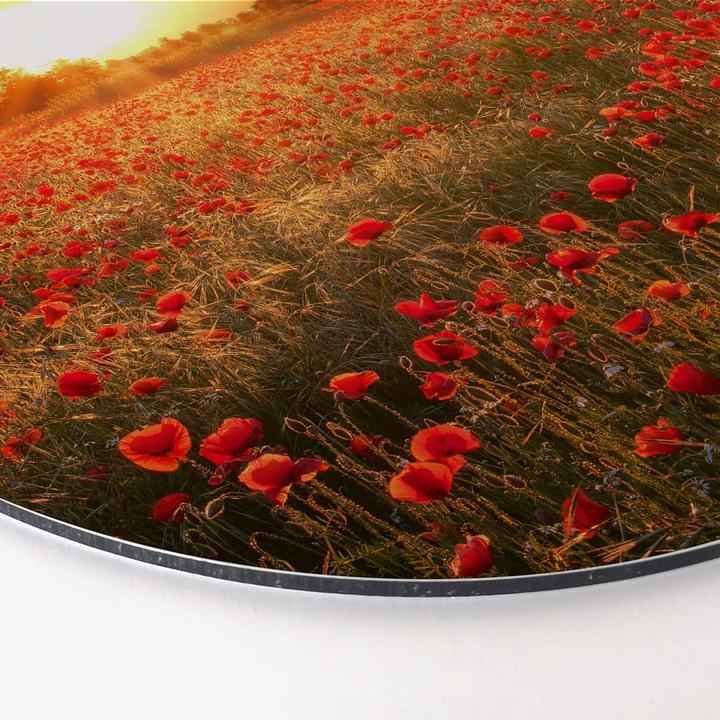 Actual product image Trenddeko Poppy field in sunset (Ø 30 cm)