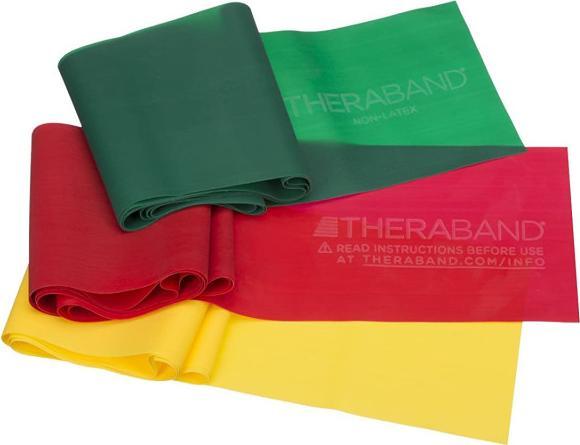 Produktbild TheraBand Übungsbänder Set (1.50 m, Leicht)