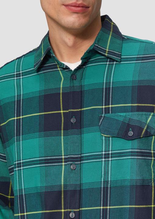 Produktbild S.Oliver Hemd Regular Fit: Kariertes Flanellhemd mit Brusttasche (M)
