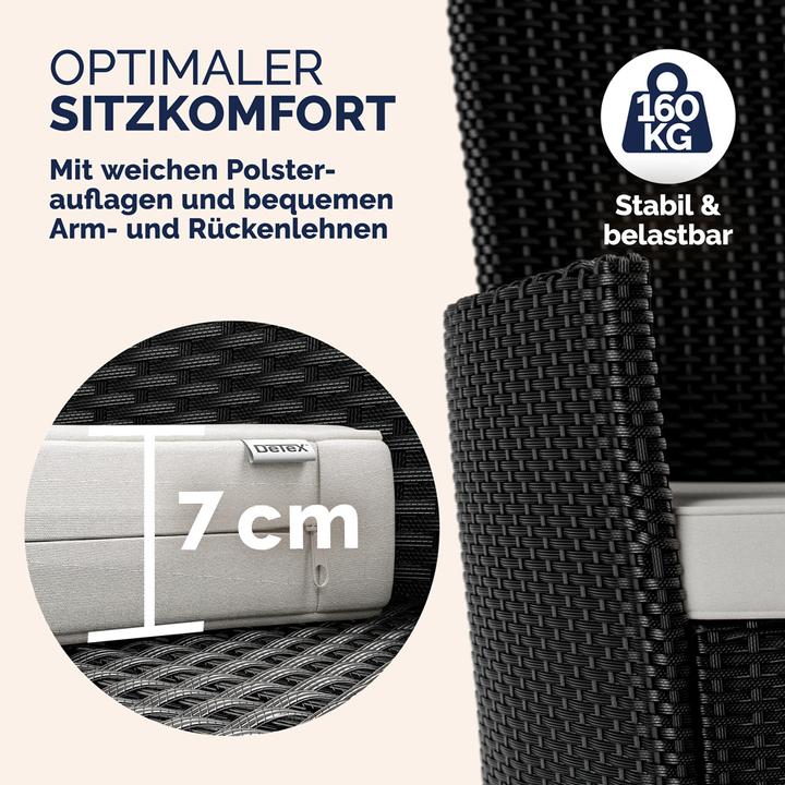 Produktbild Casaria Sitzgruppe (190 x 190 x 75 cm)