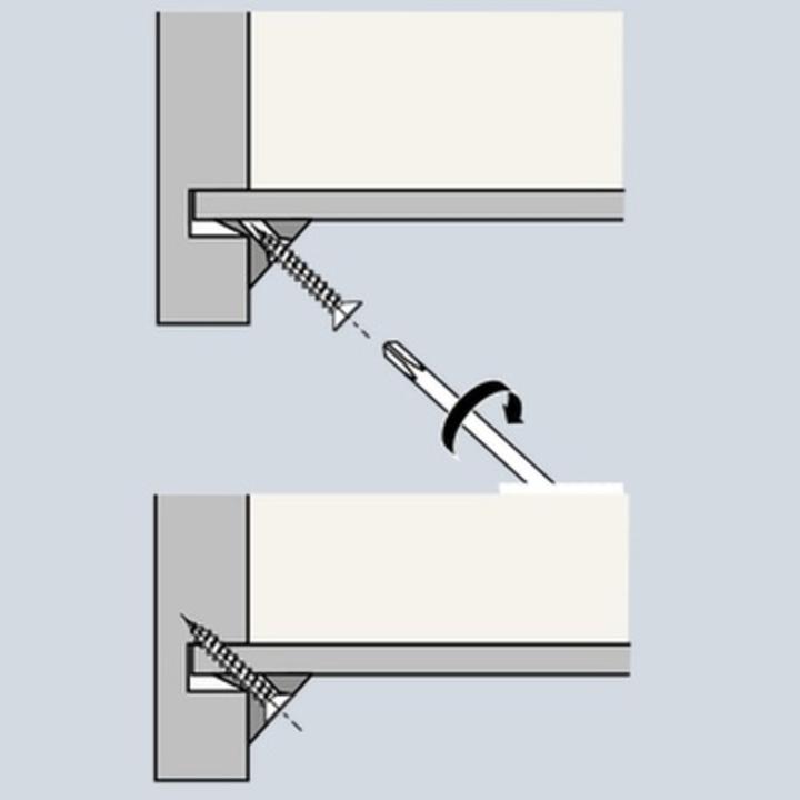 Produktbild Hettich Rückwandverbinder RV 8, Kunststoff weiss (200 Stk.)