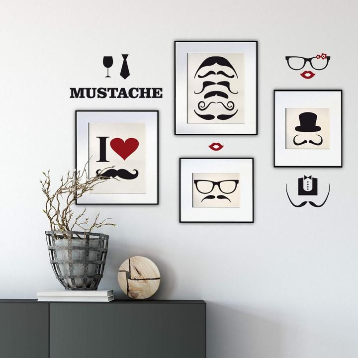 Actual product image Trenddeko Mustache Pete Set (70 x 56 cm)