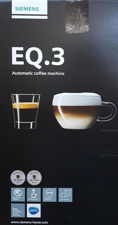 Actual product image Siemens EQ.3 s300